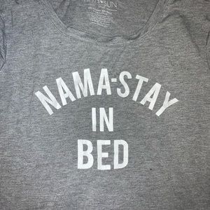 “nama stay in bed” graphic tee